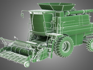 case ih 1688 combine 3D Модель