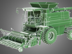 case ih 1688 combine 3D Модель
