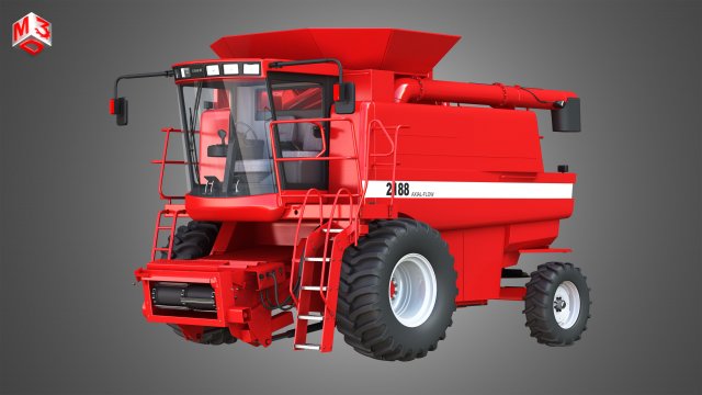 case ih 1688 combine Model 3D .c4d .max .obj .3ds .fbx .stl .blend 