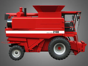 case ih 1688 combine 3D Model
