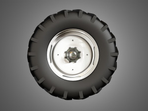 combine vehicle twin tires 3D Modell