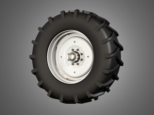 combine vehicle twin tires 3D Modell