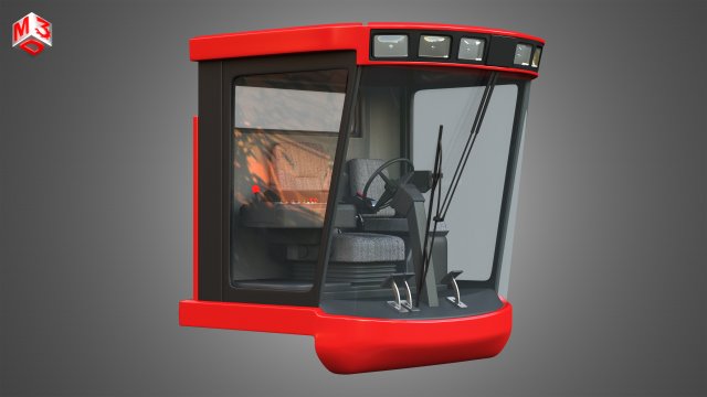 case-1688 vehicle driving room Modèle 3D .c4d .max .obj .3ds .fbx .stl .blend 