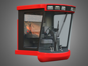 case-1688 vehicle driving room 3D Model