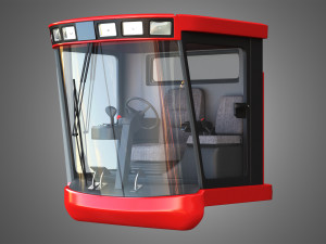 case-1688 vehicle driving room Modèle 3D