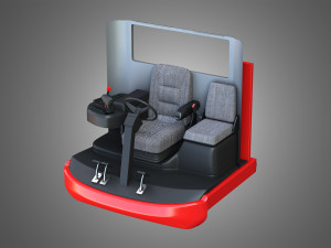 case-1688 vehicle driving room Modèle 3D