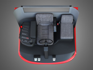case-1688 vehicle driving room Modèle 3D