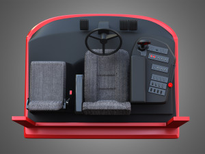 case-1688 vehicle driving room Modèle 3D