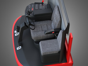 case-1688 vehicle driving room Modèle 3D