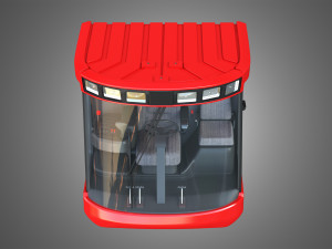 case-1688 vehicle driving room Modèle 3D