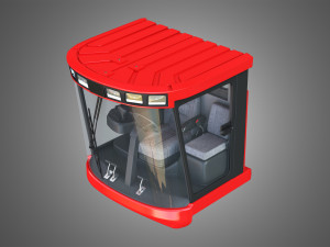 case-1688 vehicle driving room Modèle 3D
