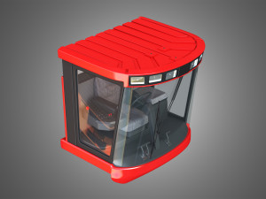 case-1688 vehicle driving room Modèle 3D