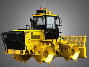 816k landfill compactor 3D Модель