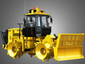 816k landfill compactor 3D Модель