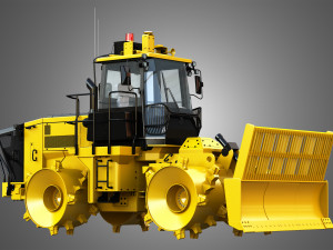 816k landfill compactor 3D Модель