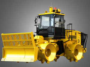 816k landfill compactor 3D Модель