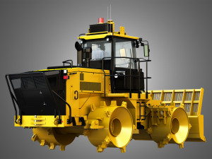 816k landfill compactor 3D Модель