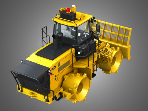 816k landfill compactor 3D Модель