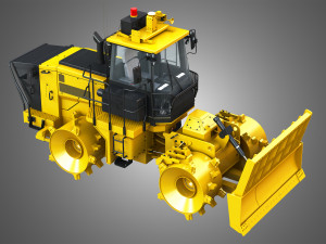 816k landfill compactor 3D Модель