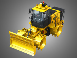 816k landfill compactor 3D Модель