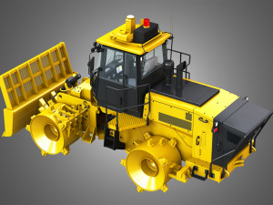 816k landfill compactor 3D Модель