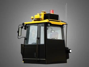 landfill compactor - driving room 3D Model