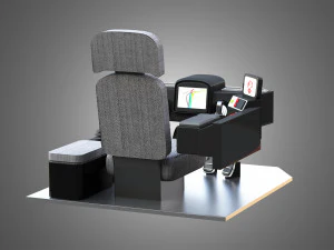 landfill compactor - driving room 3D Model