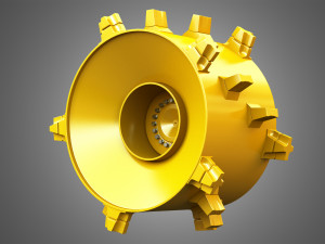 landfill compactor - wheel 3D-Modell