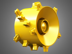 landfill compactor - wheel 3D-Modell