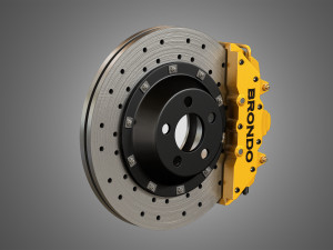 brake disk and caliper Model 3D