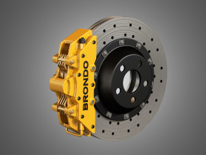 brake disk and caliper Model 3D