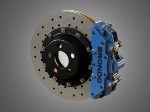 brake disk and caliper Model 3D