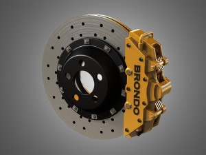 brake disk and caliper Model 3D