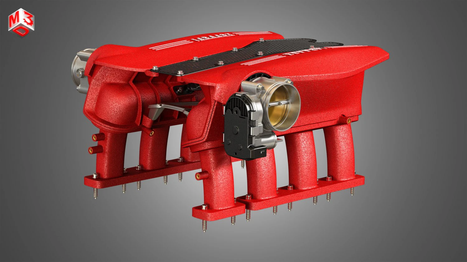 Colector de admisi&oacute;n del motor 488 gtb Modelo 3D .c4d .max .obj .3ds .fbx .stl .blend 