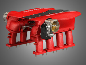 488 gtb engine intake manifold 3D 모델
