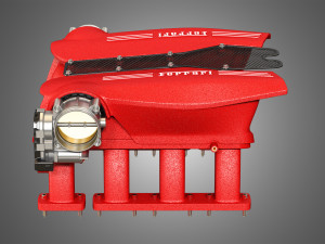 488 gtb engine intake manifold 3D 모델