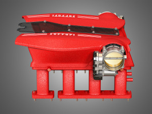 488 gtb engine intake manifold 3D 모델