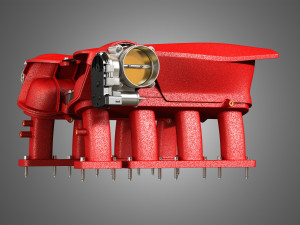 488 gtb engine intake manifold 3D 모델