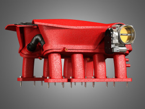 488 gtb engine intake manifold 3D 모델