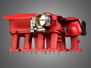 488 gtb engine intake manifold 3D 모델