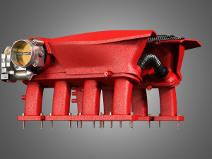 488 gtb engine intake manifold 3D 모델