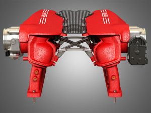 488 gtb engine intake manifold 3D 모델