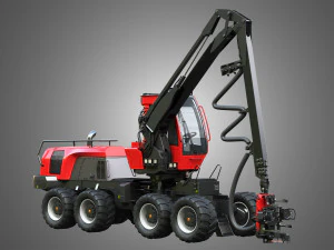 komatsu forestry machine 3D Model