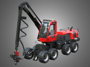 komatsu forestry machine 3D मॉडल