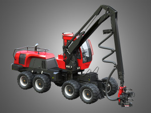 komatsu forestry machine 3D मॉडल
