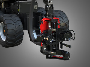 komatsu forestry machine 3D मॉडल