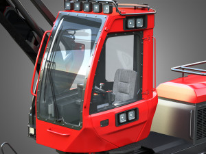 komatsu forestry machine 3D मॉडल