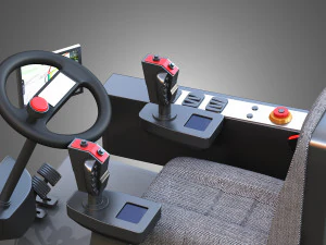 komatsu forestry machine - driving room 3D Model