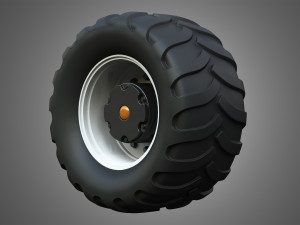 farm machine tire 3D Model