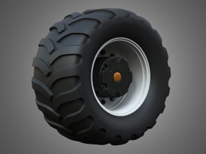 farm machine tire Modèle 3D